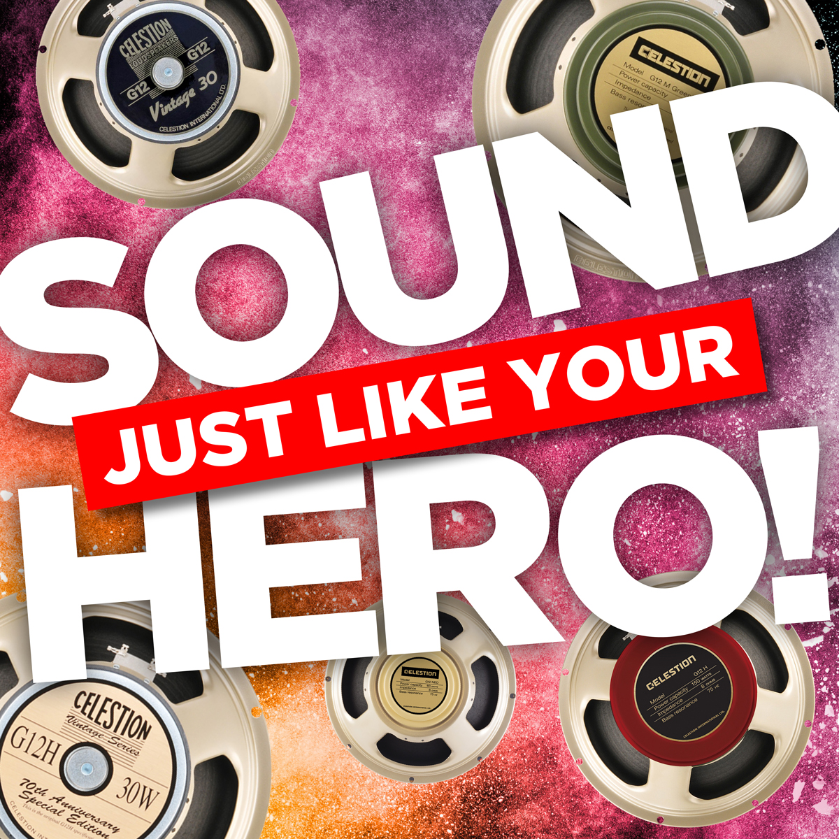 Celestion impulse response library, guitar heroes