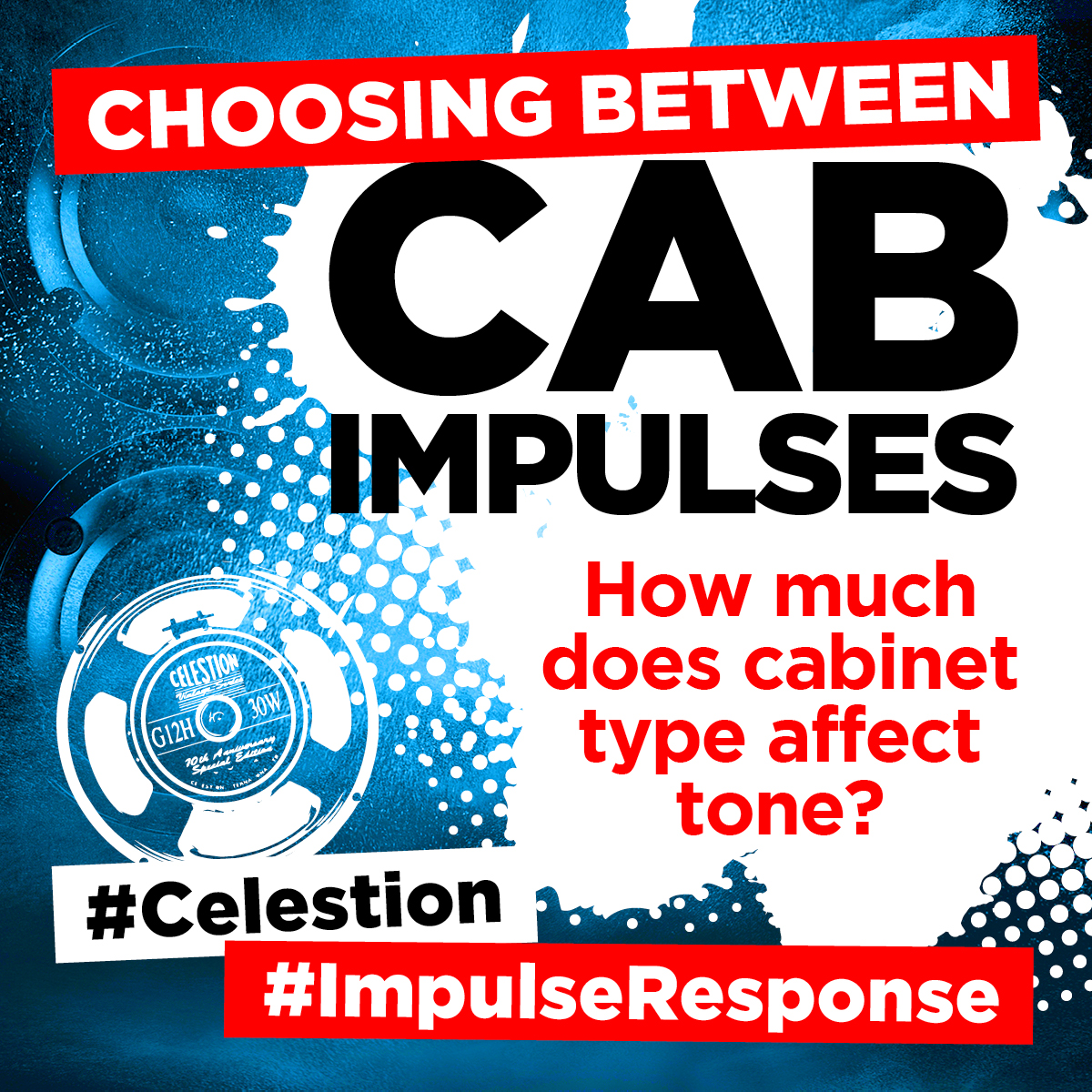 Celestion guitar cabinets, impulse responses